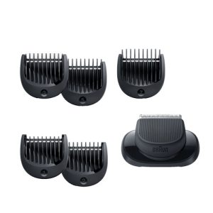 Braun Rifinitore barba + 5 pettini, Nero