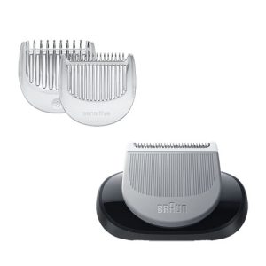 Braun Rifinitore corpo + 2 pettini, Nero