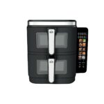DCG Friggitrice ad Aria 11L - 2 Cestelli da 5,5L - Display LED - 10 Programmi