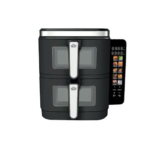 DCG Friggitrice ad Aria 11L - 2 Cestelli da 5,5L - Display LED - 10 Programmi